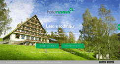 Desktop Screenshot of hotelrusava.cz