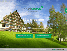 Tablet Screenshot of hotelrusava.cz